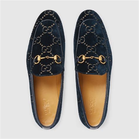 gucci loafers velvet blue|jordan gg loafer blue velvet.